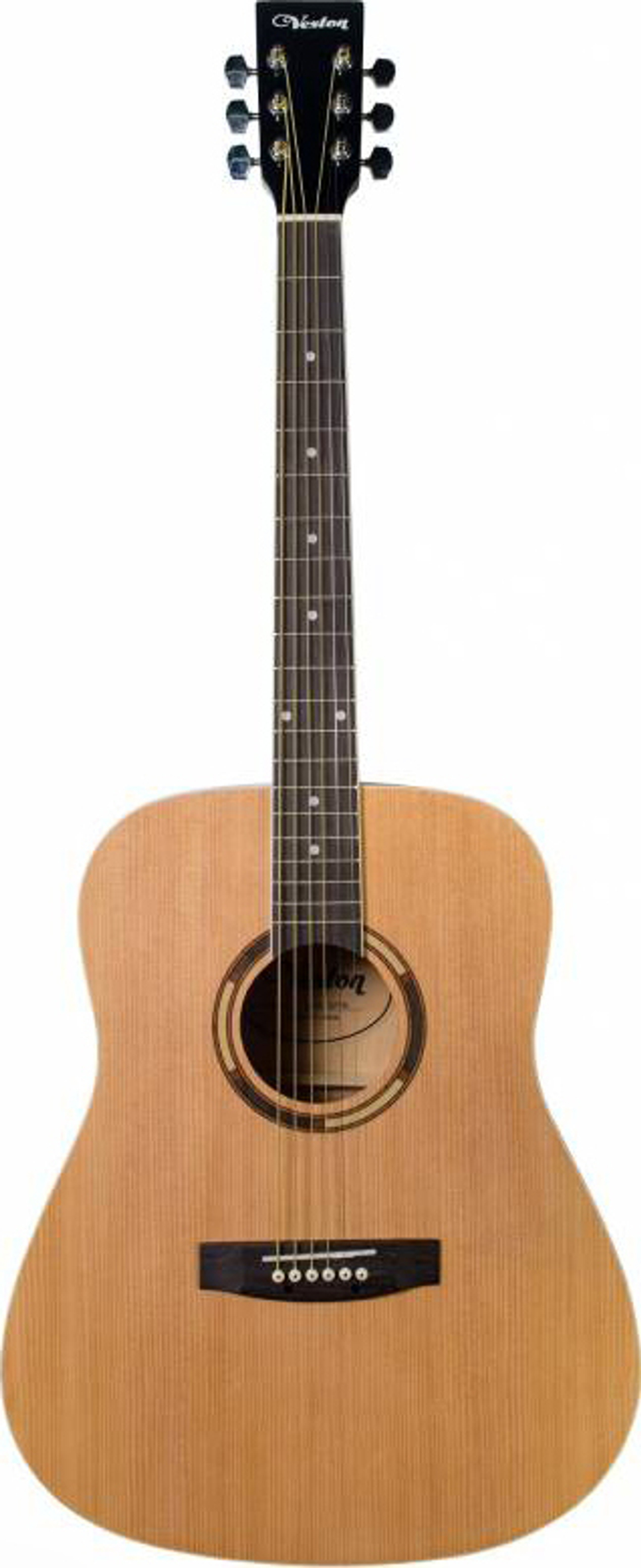 VESTON D-40 SP/N акустическая гитара, дредноут, верхняя дека ель, корпус липа, цвет натуральный, отделка глянец.