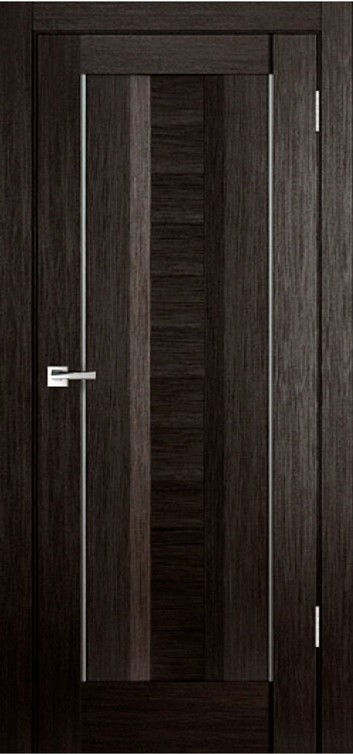 Межкомнатная дверь Велюкс 4 Айс светлый / Цвет тон Венге / Двери Верда