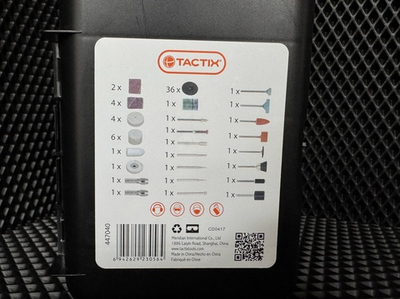 Набор насадок для гравировальных машин Tactix, 72шт, арт.447040
