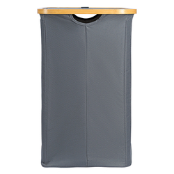 Корзина для белья с двумя отделениями 53.5х33х53см Smart Solutions Neat Twin серая