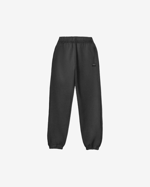 Брюки Basic джоггеры с начесом темно-серые - фото 1