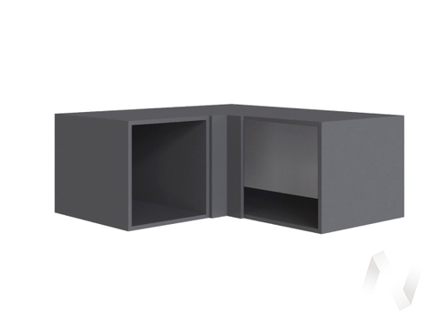 Антресоль угол прямой Мадрид 400 (графит серый)