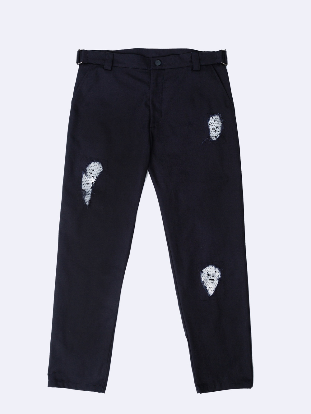 Брюки "Бессмертные" с пайетками. Черные