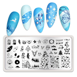 Nicole Diary, Пластина для стемпинга 12*6 см 55235 BP-L010, 1 шт