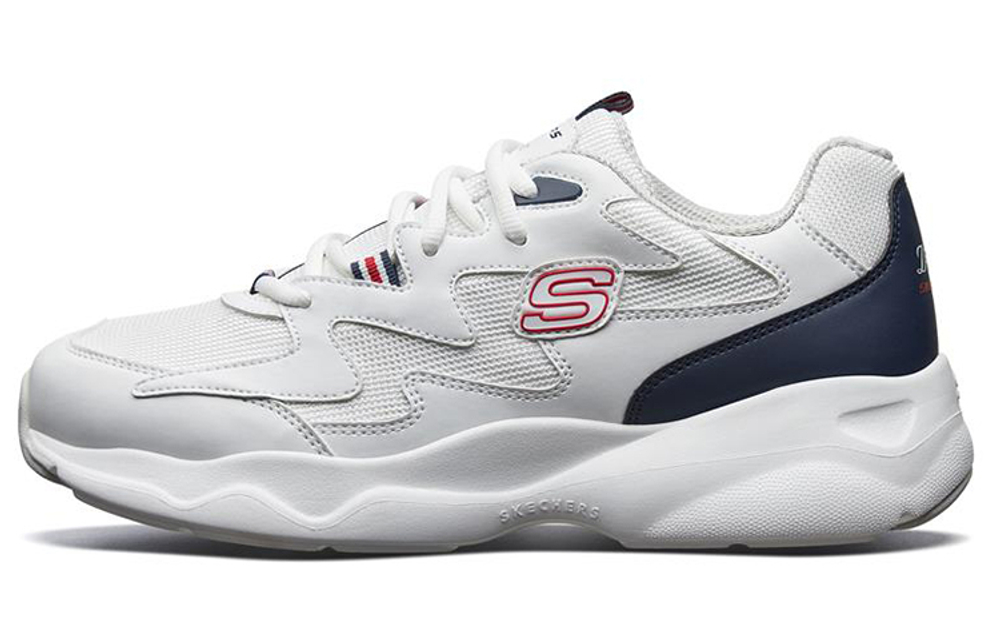 Skechers D"Lites Airy Low Top Running Shoes White/Black/Red