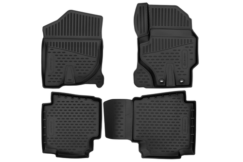 Коврики 3D в салон для TOYOTA Sienta (II) (4WD) 2015-н.в.Компактвэн, правый руль, 4шт. (полиуретан)  AFM3DA36146210K