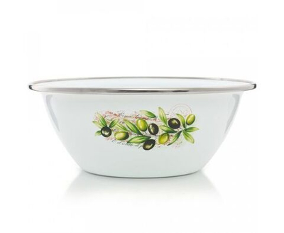 Миска эмаль Оливы Тосканы 0,6л ЭТ-72104 Эстет