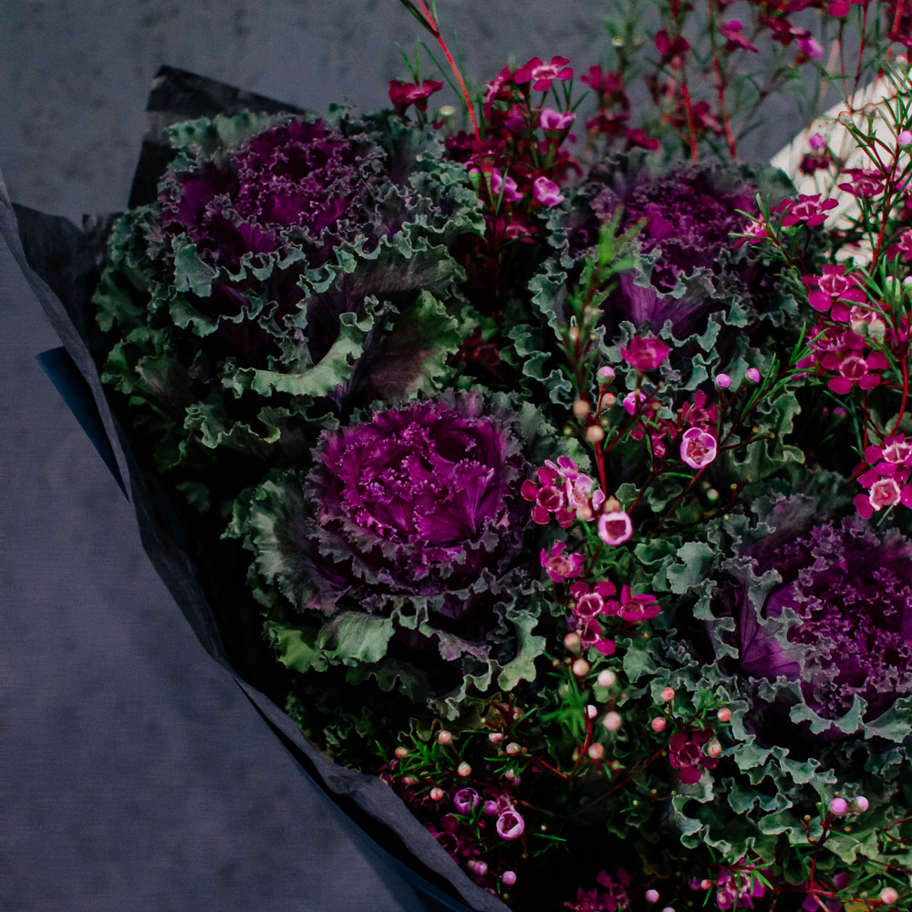 59. Загадочный дерзкий букет с брассикой