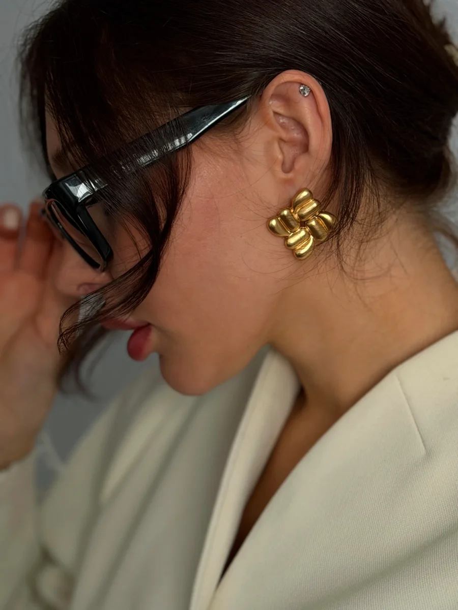 Серьги Аллегория, Золотые