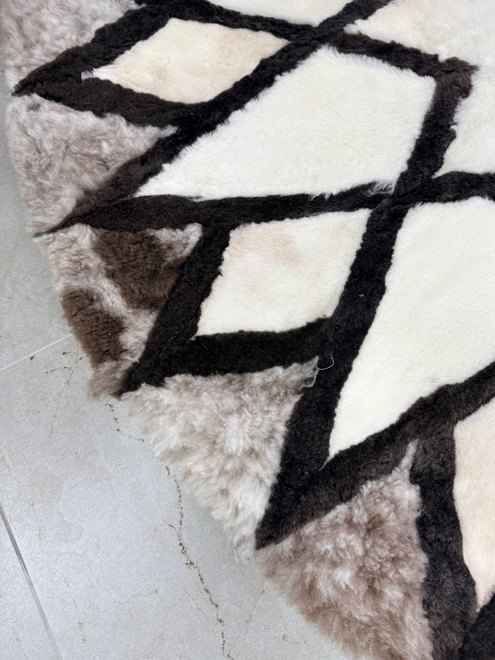 Ковер шкура натуральная овчина меховой