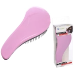 Расческа массажная «Компактная-капля», цвет розовый, в коробке, 18см