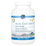 Nordic Naturals, Arctic Cod Liver Oil, жир печени арктической трески, с лимонным вкусом, 1000 мг, 180 мягких таблеток