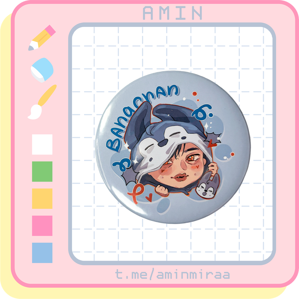 Плюшка / Значок #02 / STRAY KIDS