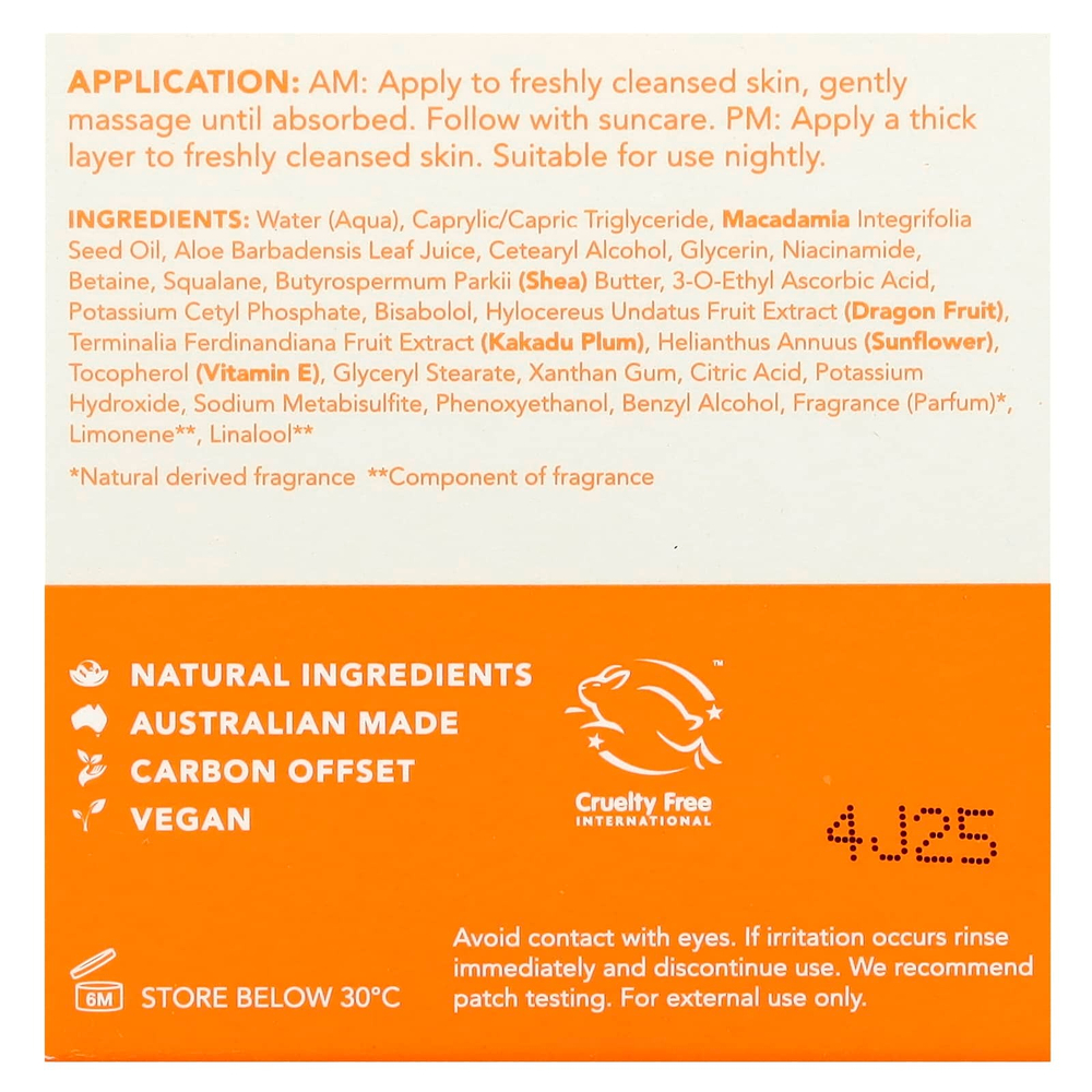 Sukin, Glow Active-C, крем с витамином C, 50 мл (1,69 жидк. Унции)