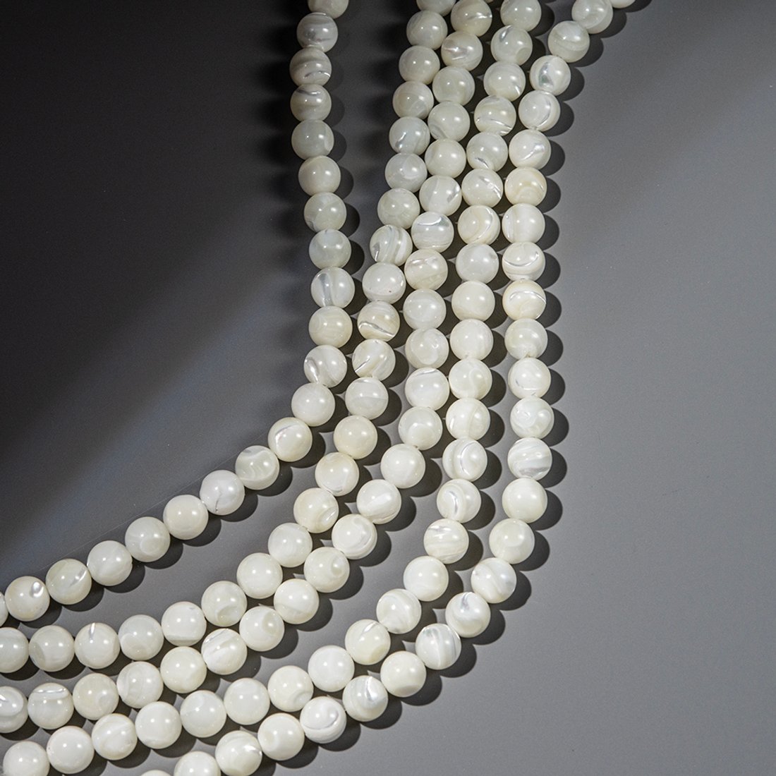 Перламутр морских ракушек, бусины в форме шара, 8,5мм,белый