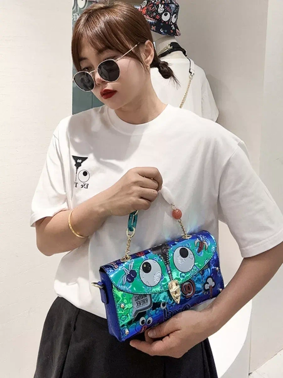 Сумка 2 в 1 клатч косметичка для подростка сумочка на плечо