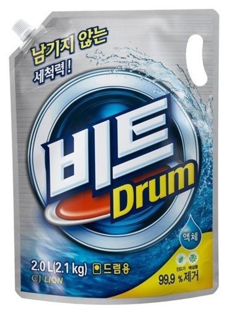 Гель для стирки CJ Lion Beat Drum, 2 л