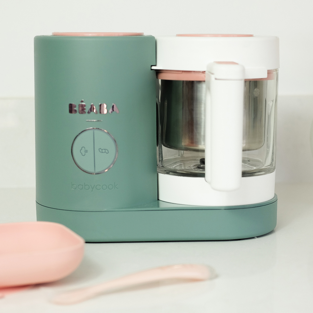 Уцененный товар: блендер-пароварка для детского питания 5 в 1 BEABA Babycook Neo Эвкалипт