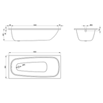 Ванна стальная Bette BetteForm 180x80 в комплекте с шумоизоляцией, белая 3800-000 AD