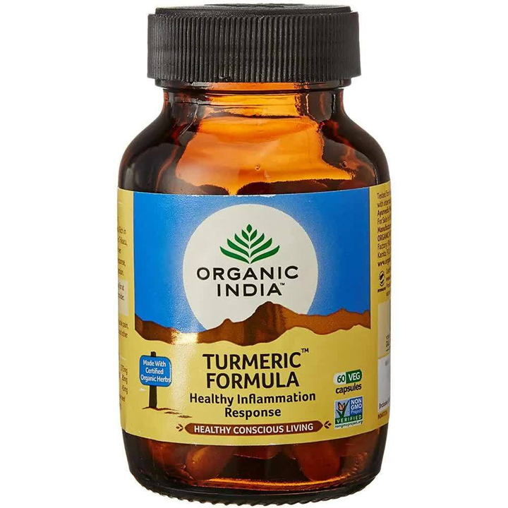 БАД Organic India Turmeric Formula Healthy Inflammation Response Турмерик (Куркума) противовоспалительное действие 60 капс