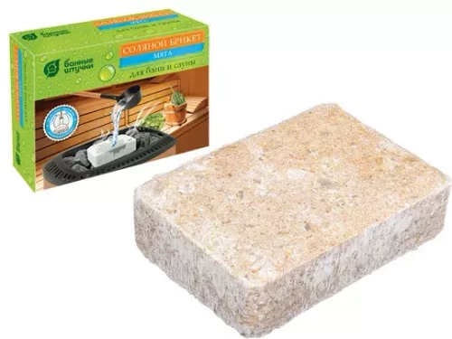 Брикет соляной с травами Ромашка 1300г Банные штучки