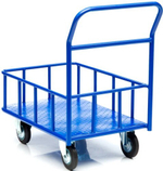 Тележка платформенная СТЕЛЛА-ТЕХНИК КПБ-300-200 с бортом КПБ-300-200-К