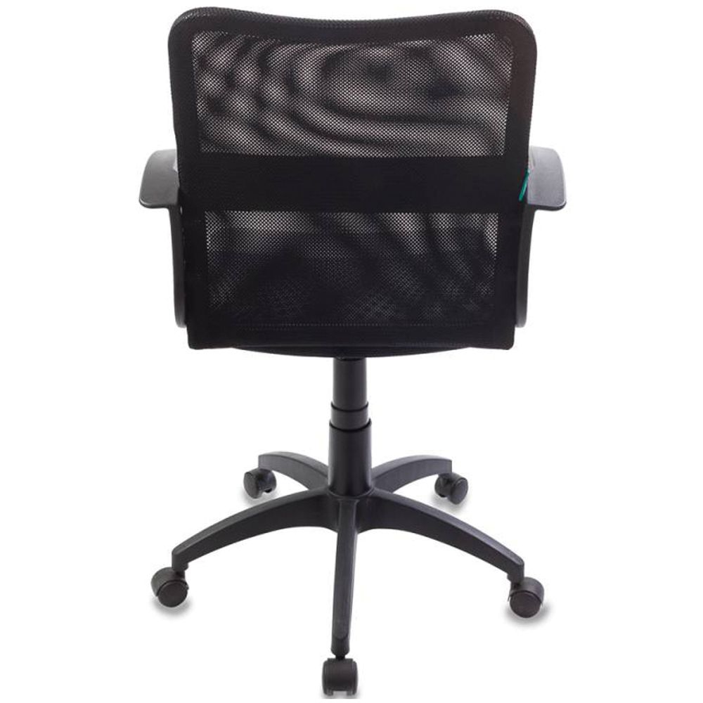 Кресло оператора Бюрократ CH-590/Black спинка сетка черная, сиденье искусств. кожа черная