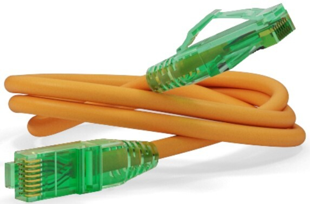 Кабель патч-корд U/UTP 6a кат. 5м Hyperline PC-LPM-UTP-RJ45-RJ45-C6a-5M-LSZH-OR