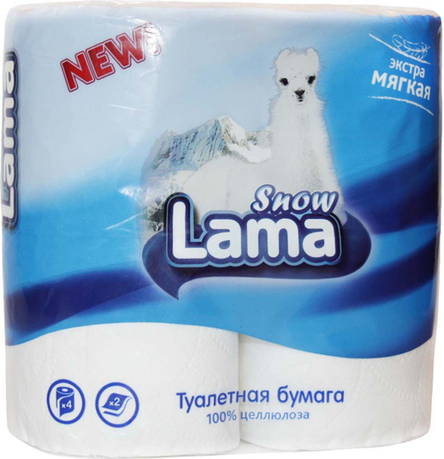 Бумага туалетная Лама Эконом 2сл 4шт/уп