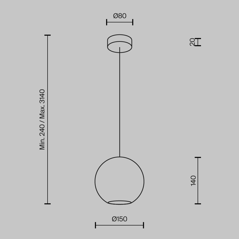 Светильник подвесной Maytoni   MOD437PL-01BG