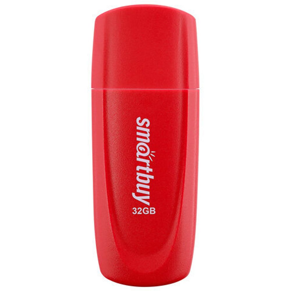 Флеш-диск 32 GB SMARTBUY Scout USB 2.0, красный, SB032GB2SCR