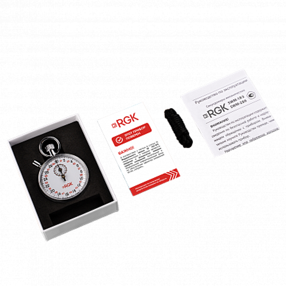 Секундомер механический RGK SWM-1B3 с поверкой