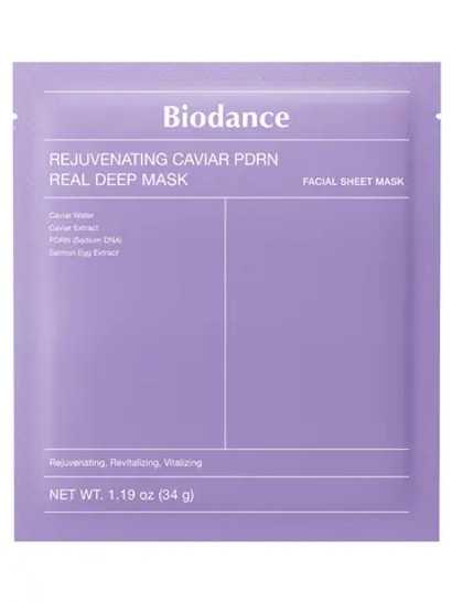 Biodance Rejuvenating Caviar PDRN Real Deep Mask гидрогелевая маска с ПДРН и икрой