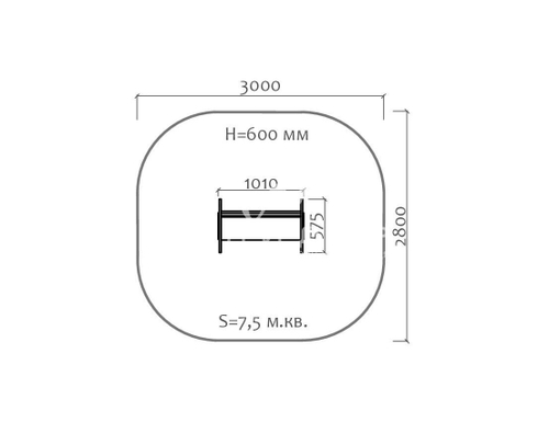 Скамейка детская “Цветок”
