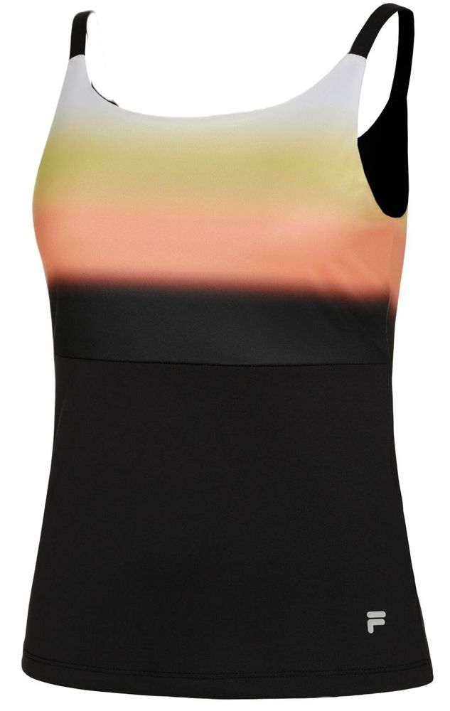 Женский топ теннисный Fila Austarlian Open Willow Tank Top - черный/закат