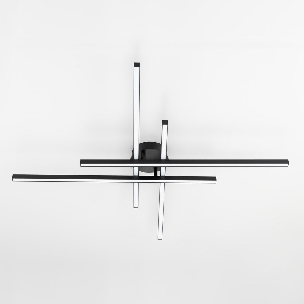 Citilux Стиг CL203141 LED Люстра потолочная с пультом Чёрная