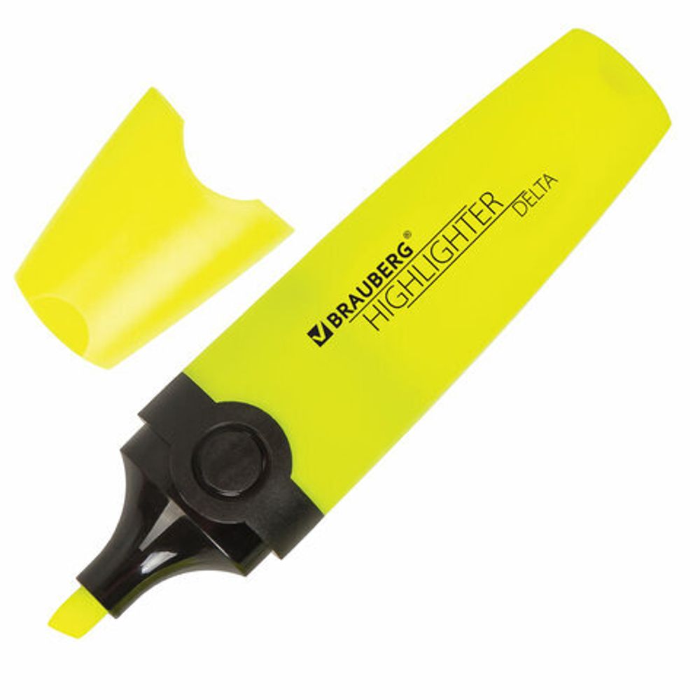 Набор текстовыделителей BRAUBERG 6 шт., АССОРТИ, "DELTA", линия 1-5 мм, 151728