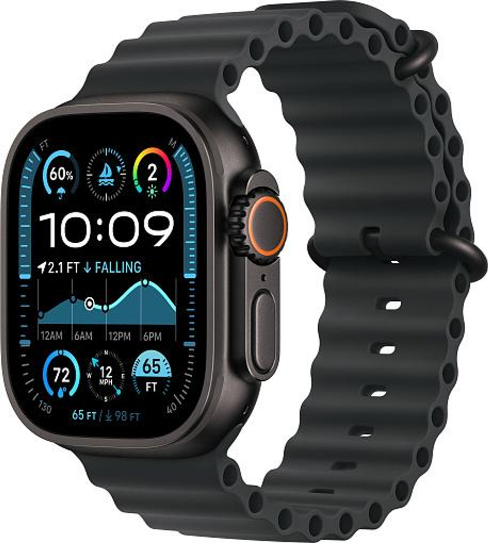 Apple Watch Ultra 2 49mm Titanium Ocean Band Orange
