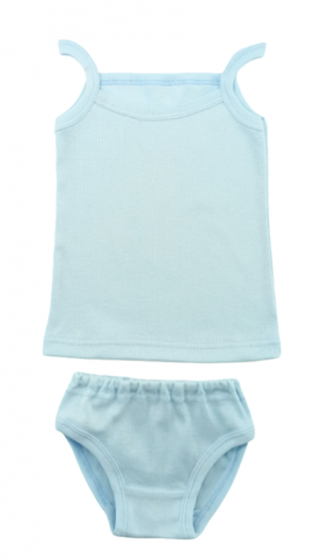 Гарнитур на бретельках 068/1 голубой