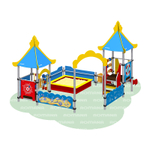 Песочный дворик «Море» с горкой Romana 109.13.00