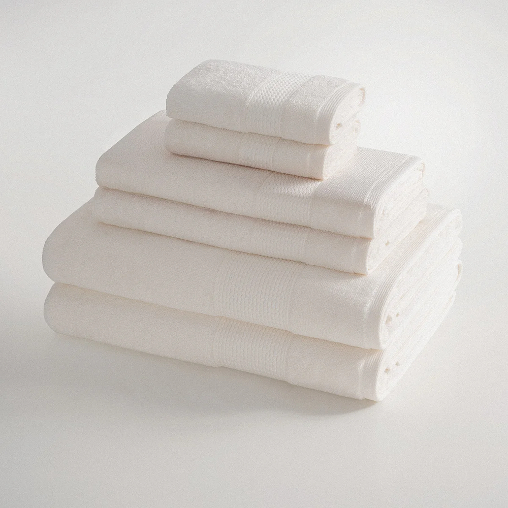 Полотенце из органического хлопка Lara 80х150 кремовый