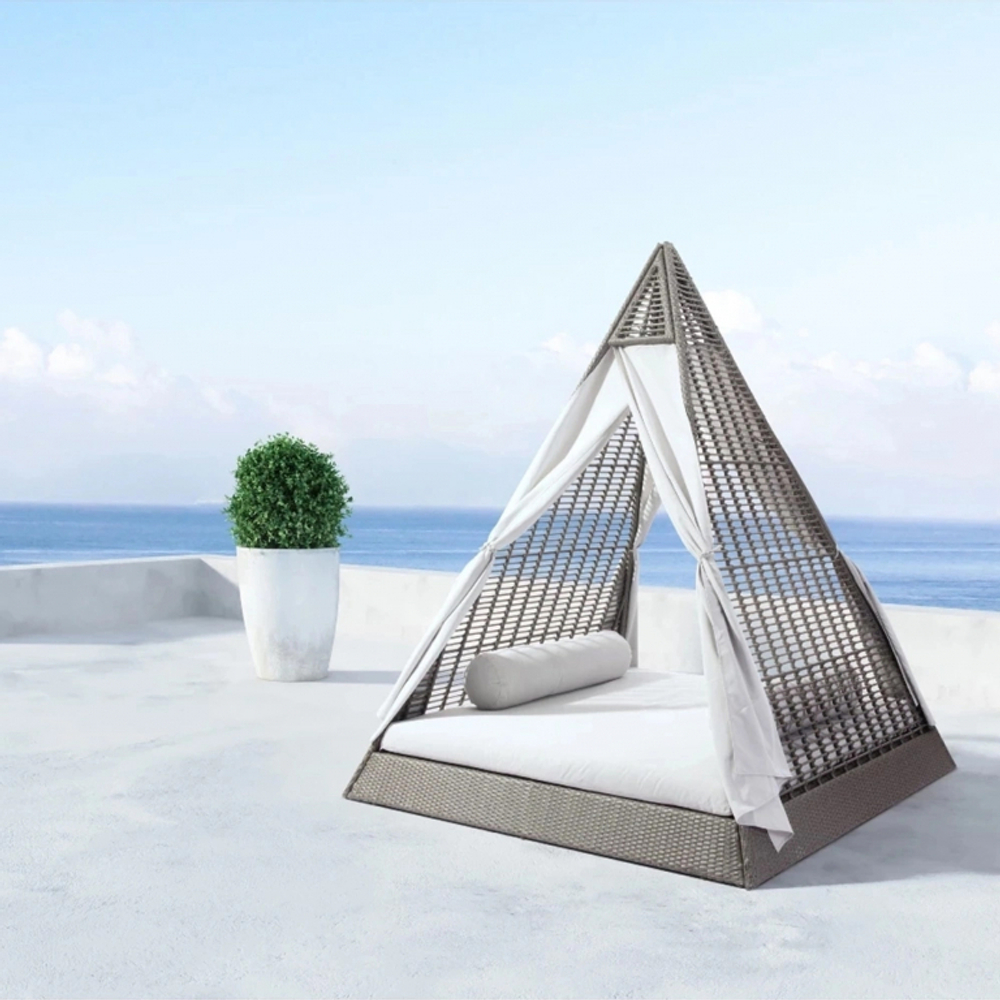 Лаунж-лежак плетеный Tagliamento Modern