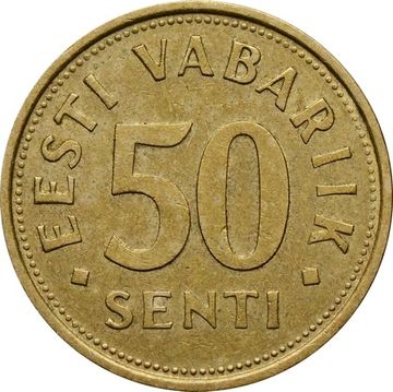 50 сентов 1992 Эстония
