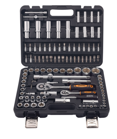 Набор инструментов, 1/2", 1/4", в кейсе 108 предм Вихрь