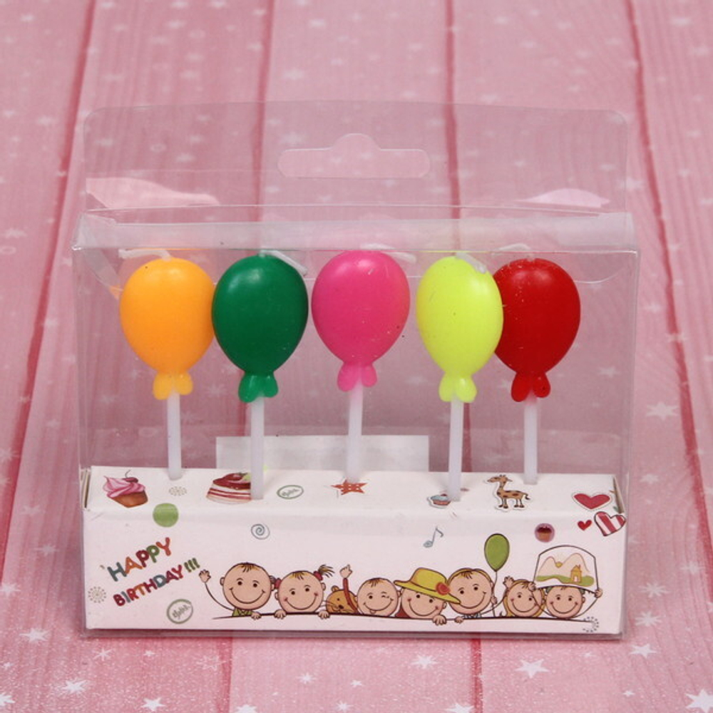 Свечи для торта «Воздушные шарики»
