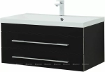 Тумба с раковиной Aquanet Верона 272429 90 New черный матовый