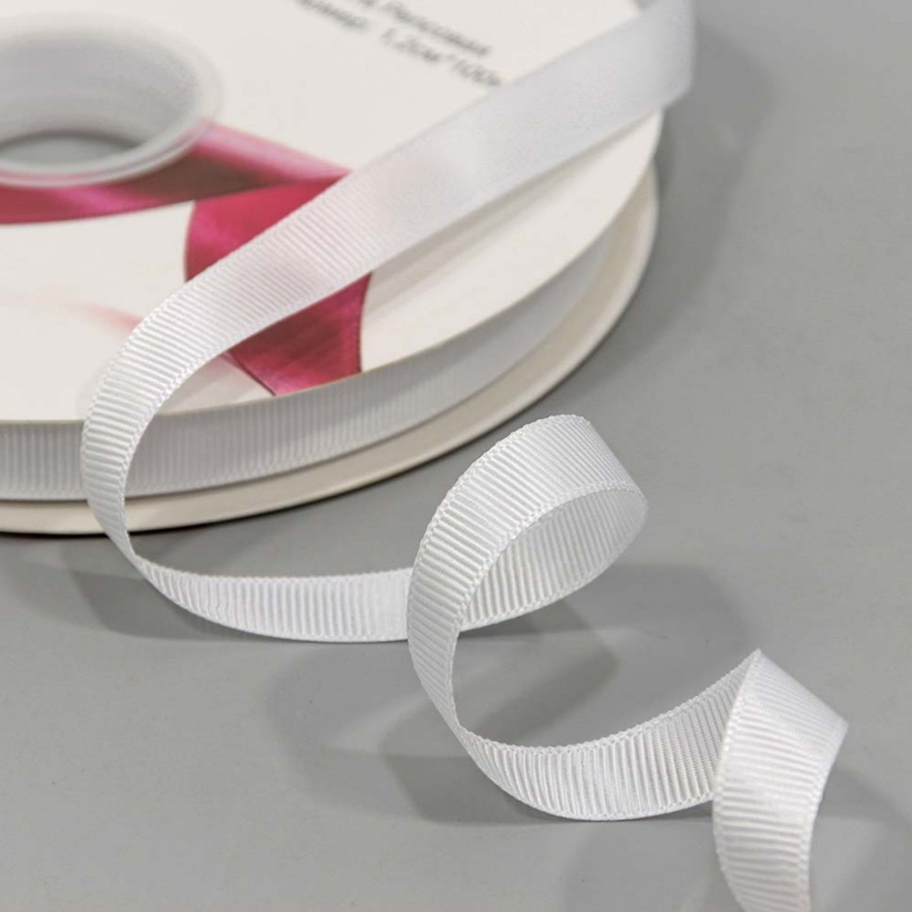 Лента Репсовая 1,2см х 110м (Белый)