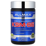 ALLMAX, Essentials, ашваганда KSM-66®, 60 капсул (300 мг в одной капсуле)