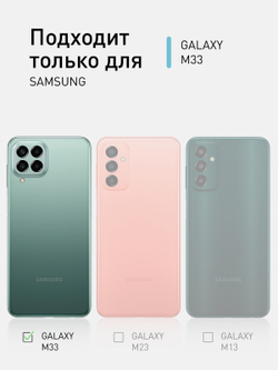 Чехол ROSCO для Samsung Galaxy M33 (арт. SS-M33-COLOURFUL-BLUE )