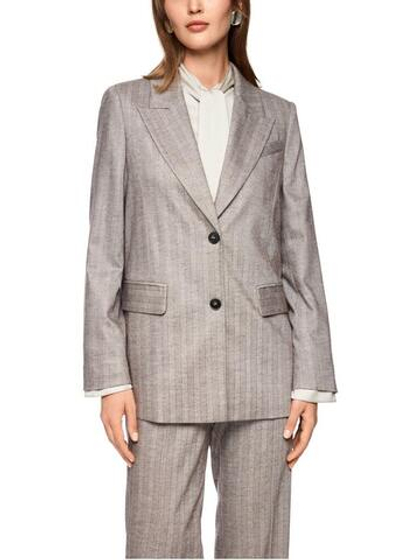 Marc Cain Блейзер в полоску со микропайетками